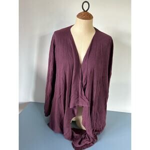 Torrid Purple Open Front Cardigan